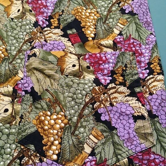 Chefwear Grape Print Apron and Hat Set Cottagecore Grandmacore - Picture 5 of 7